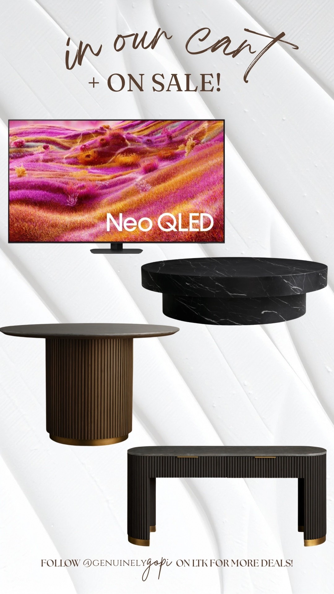 Home furnishings, home design, furniture, TV, Samsung, Arhaus 

#LTKSaleAlert #LTKHome