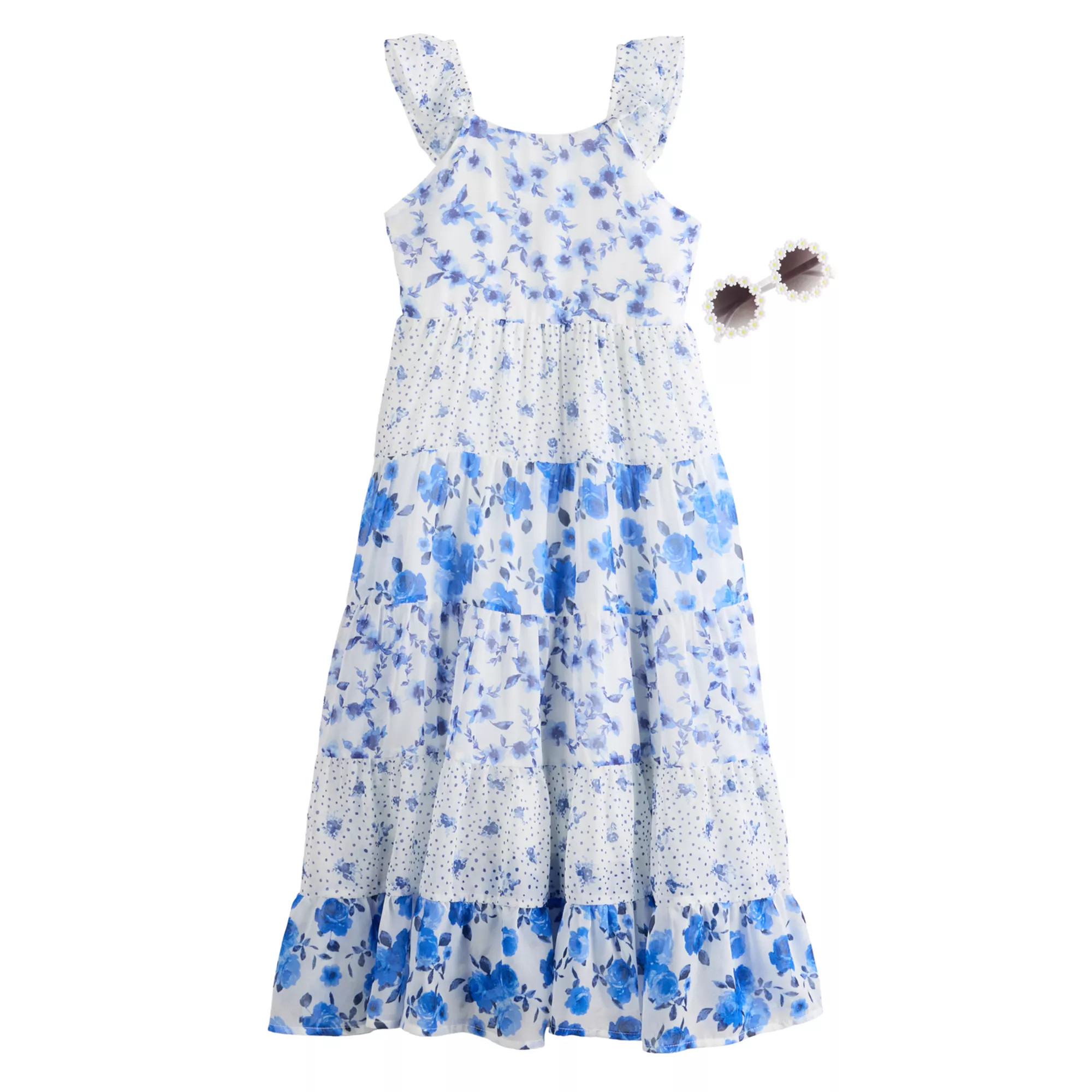 Girls 4-6 Speechless Floral Maxi Dress with Sunglasses | Kohl's