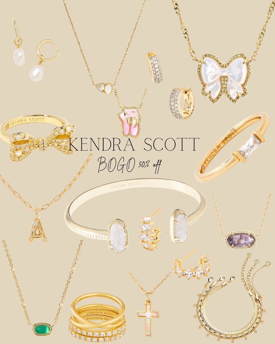 Kendra Scott BOGO 50% off 

Christmas gifts for her 
Necklaces, bracelets, earrings , rings 

#LTKFindsUnder100 #LTKHoliday #LTKGiftGuide
