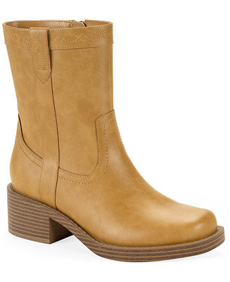 Women's Warrbles Mid-Shaft Block Heel Boots | Macy's