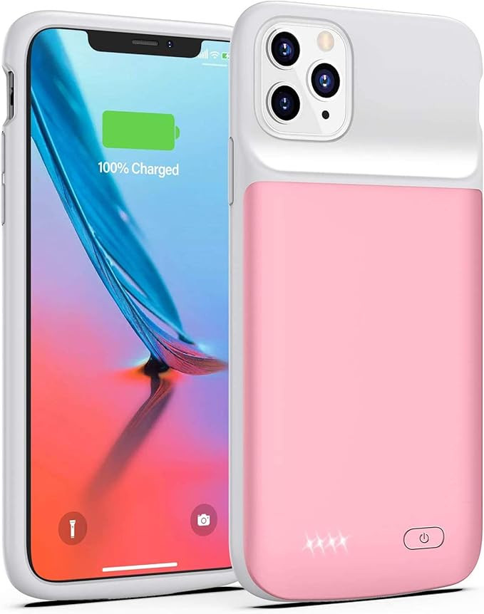 Lonlif Battery Case for iPhone 11 Pro Max, 5000mAh Ultra Slim Portable Charging Case Protective C... | Amazon (US)