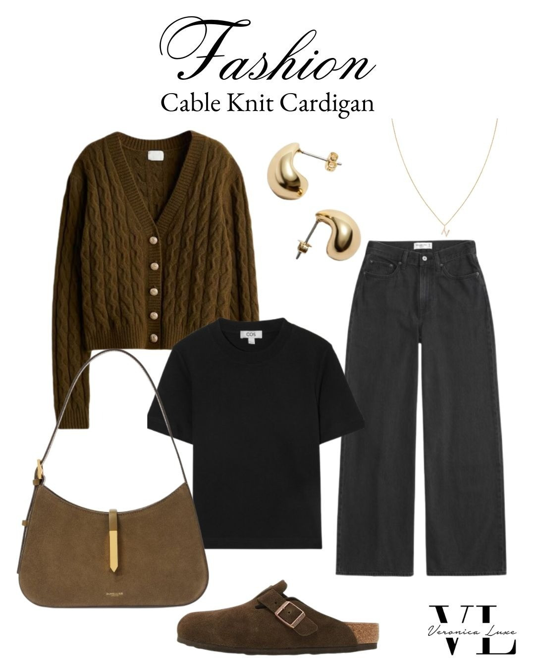 Cozy up in this autumnal outfit featuring a cable knit cardigan, black basics, and classic Birkenstocks. Perfect for a casual day out. #LTKeurope #LTKautumn #knitwear #fallfashion #ootd

#LTKBeauty #LTKStyleTip #LTKSaleAlert