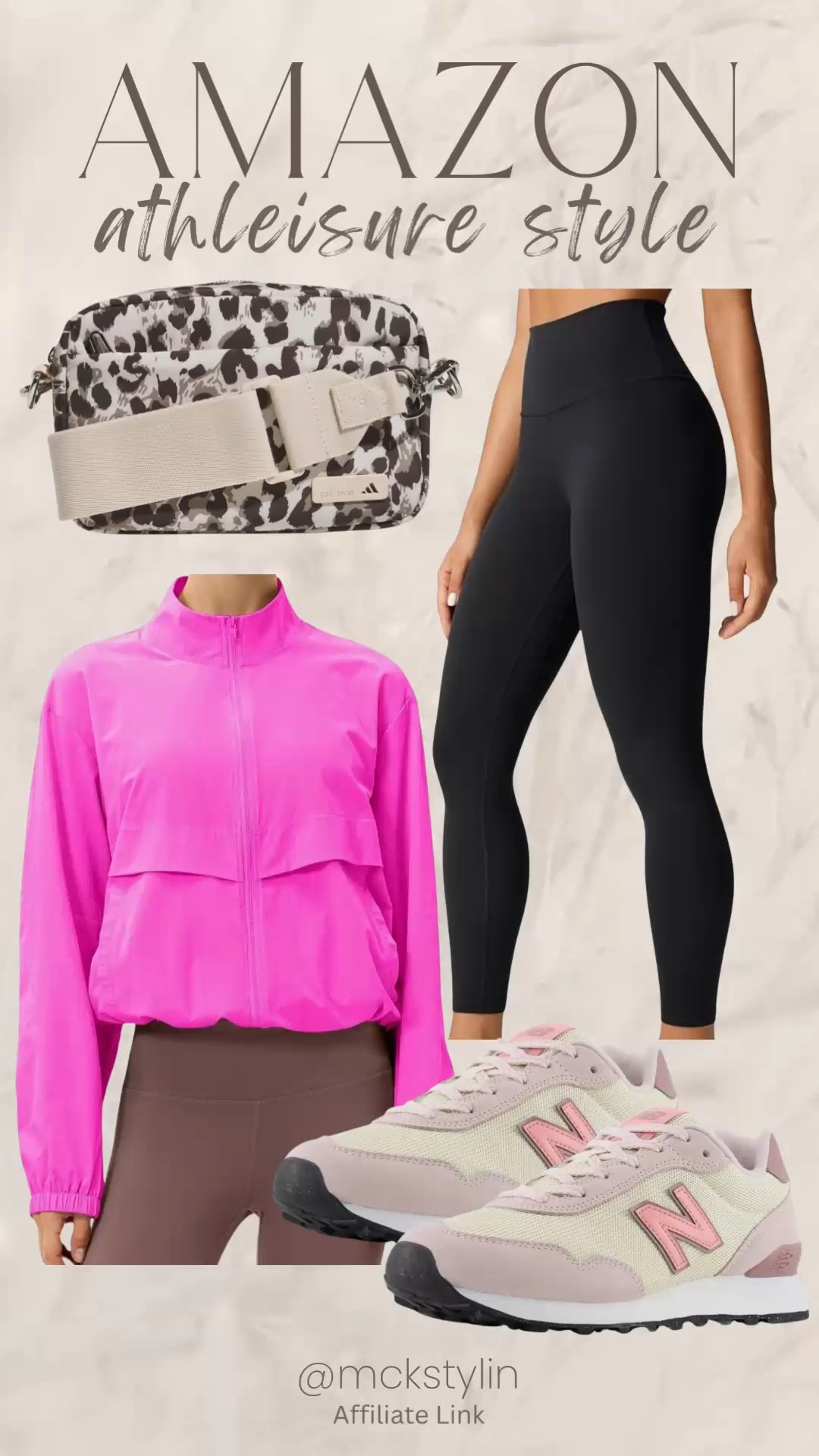 Athleisure style from Amazon. This pink jacket is so cute!

#LTKootd #LTKSeasonal #LTKActive