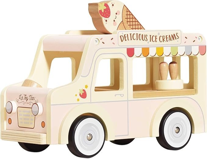 Le Toy Van - Wooden Doll House Dolly Ice Cream Van Play Set for Dolls Houses | Daisylane Dolls Ho... | Amazon (US)