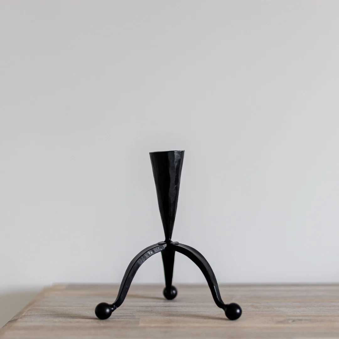 Iron Taper Candlestick Holder | By Luxe B Co. | luxe bCO