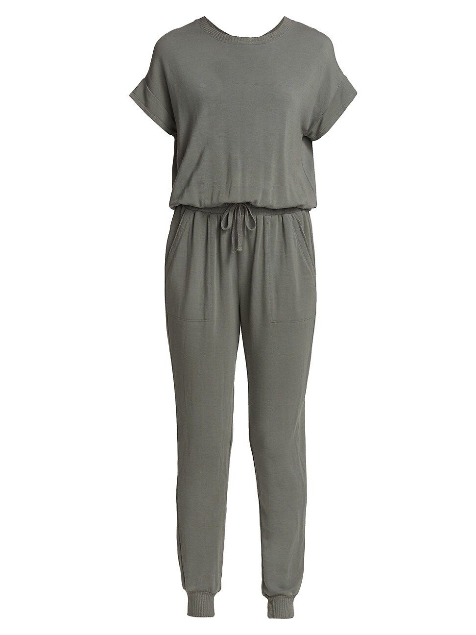 Splendid Women's Flora Short-Sleeve Blouson Jumpsuit - Grey - Size Medium | Saks Fifth Avenue