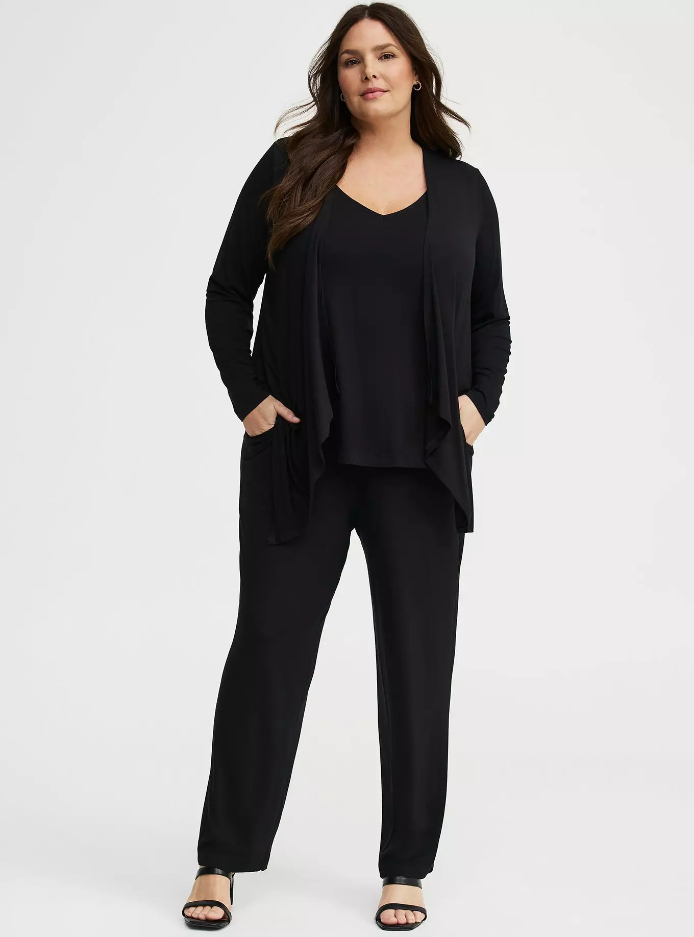 Super Soft Drape Front Cardigan | Torrid (US & Canada)