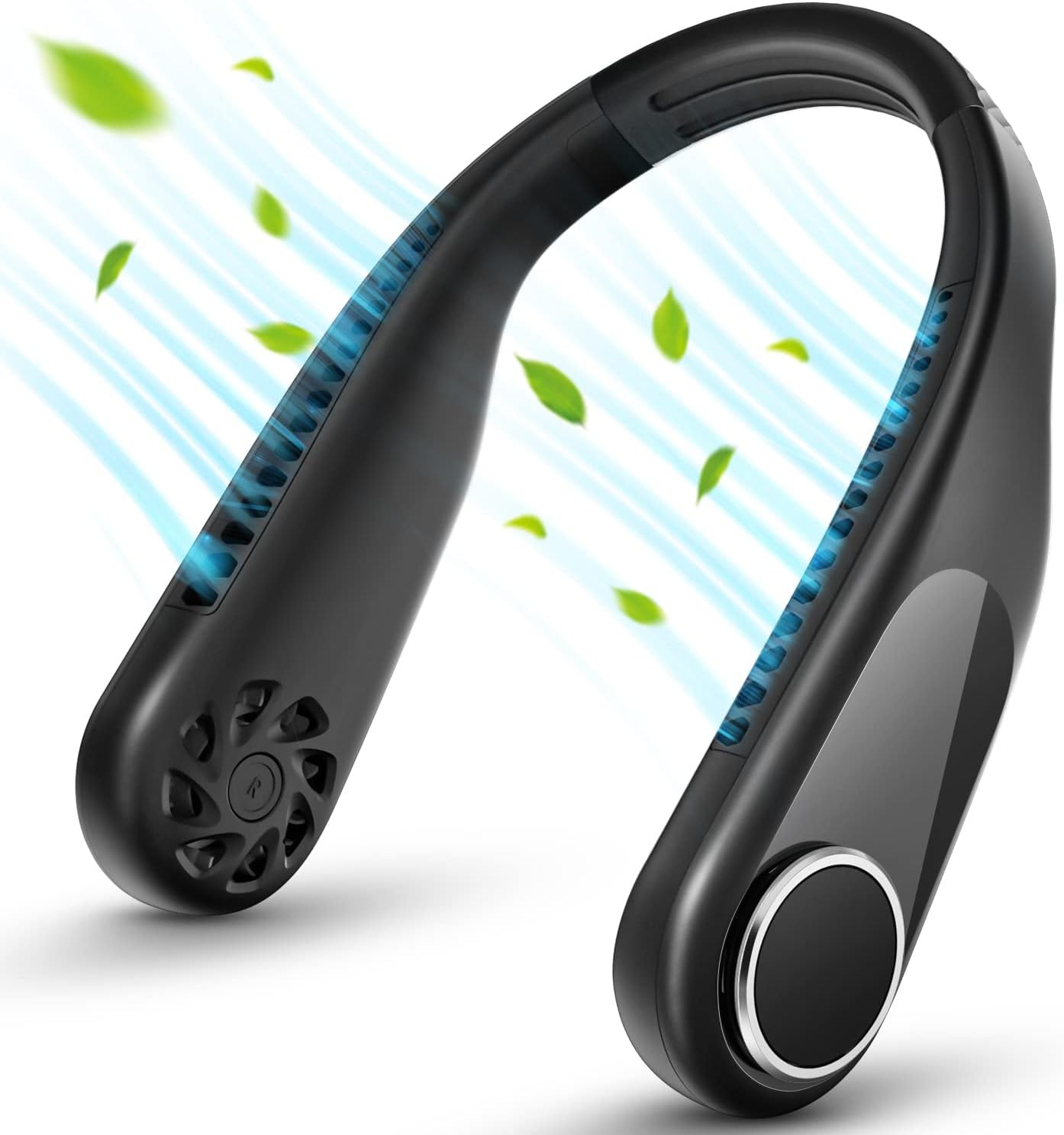 RIYA Bladeless Neck Fan - 5200mAh Personal Portable Fan - Neck Air Conditioner - 360° Cooling We... | Amazon (US)