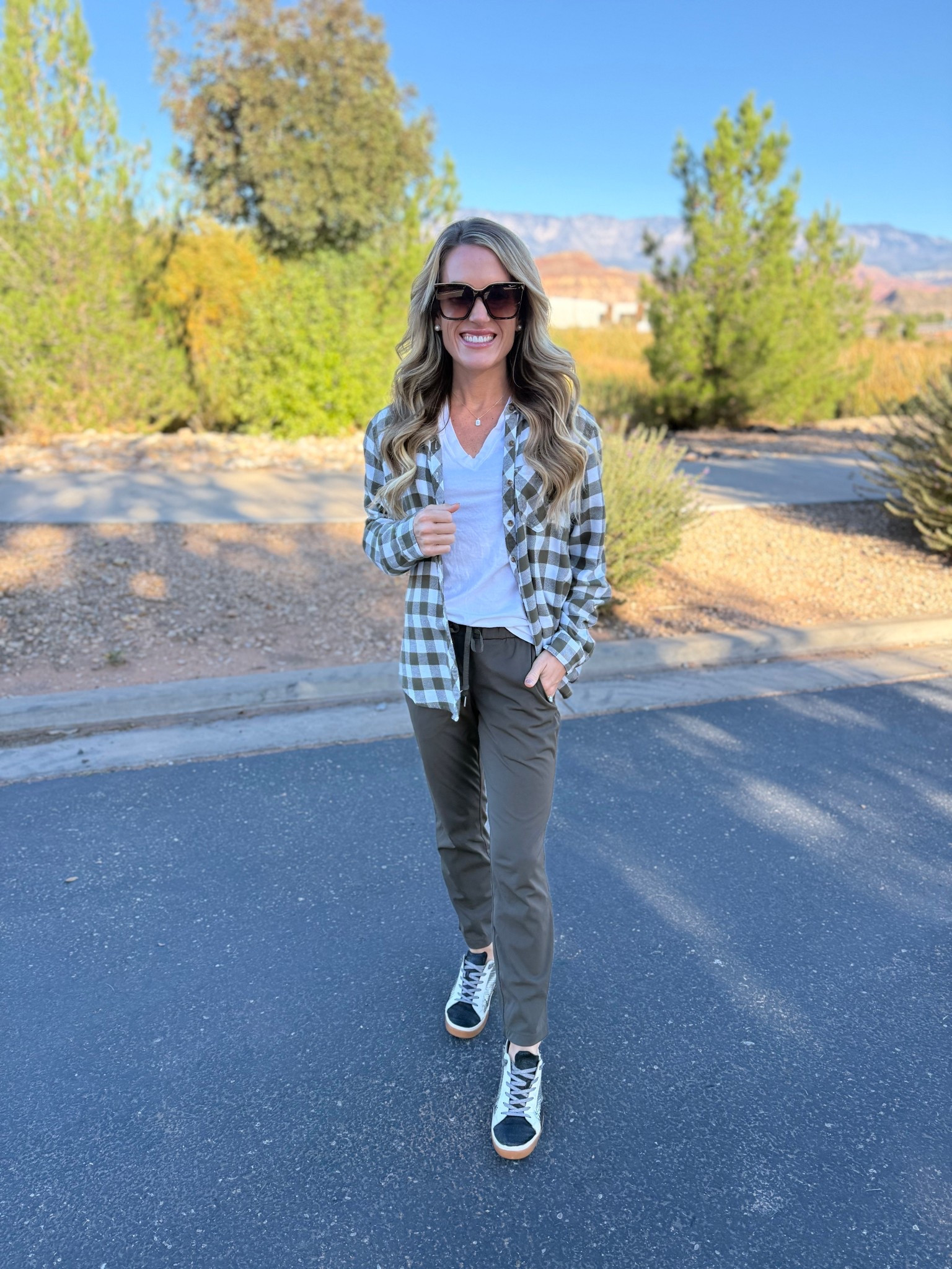 Wore this outfit while e-biking through Zion National Park. Love these g gradual pants so much! 

#LTKTravel #LTKStyleTip #LTKActive