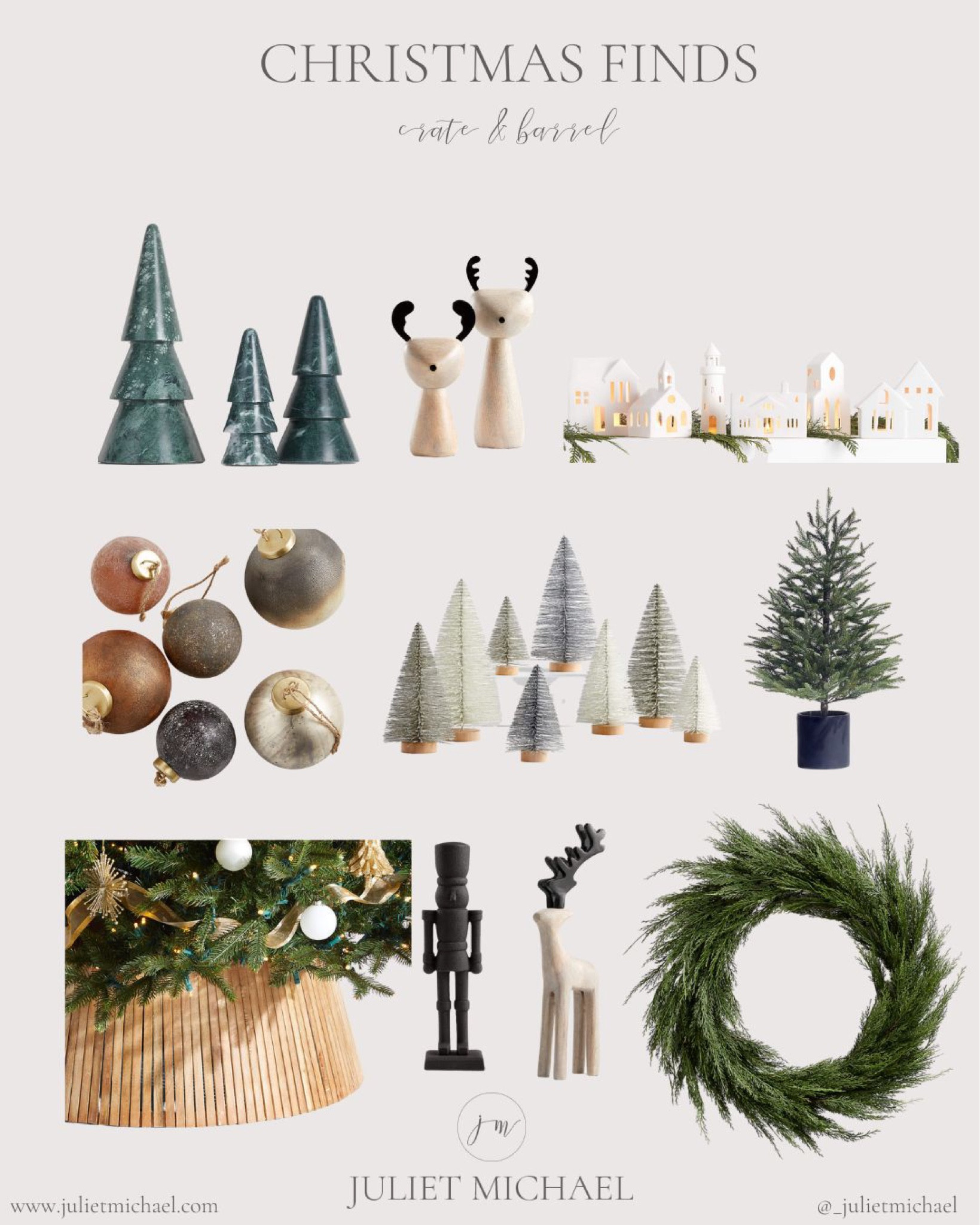 Crate and Barrel Neutral Christmas finds 

#LTKHoliday #LTKSeasonal #LTKhome