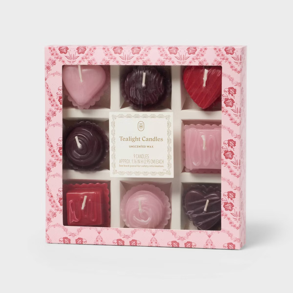 9 Wick Chocolate Box Tealight Candle Set - Threshold™ | Target