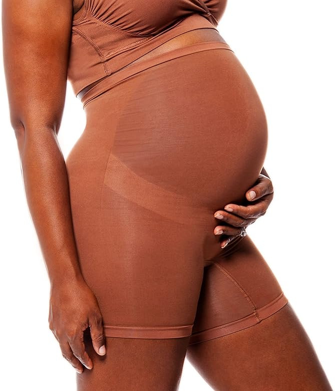 Belly Bandit - Thighs Disguise Pregnancy Shapewear Shorts, Anti-Chafing Support - Large, Cocoa at... | Amazon (US)