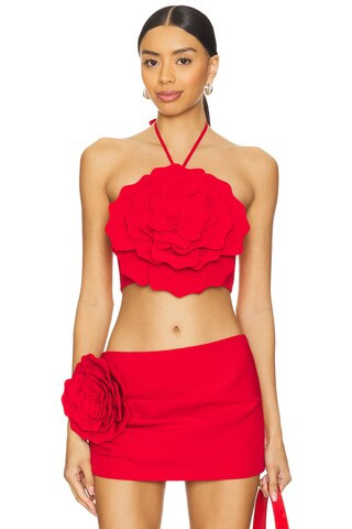 Lovers and Friends Zora Crop Top in Red from Revolve.com | Revolve Clothing (Global)
