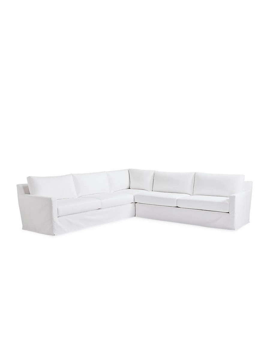 Summit Slipcovered Corner Sectional - Right-Facing | Serena and Lily