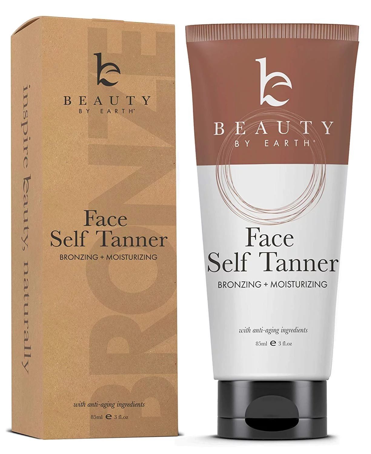 Beauty by Earth Self Tanner for Face with Organic & Natural Ingredients, Tanning Lotion, Sunless ... | Walmart (US)