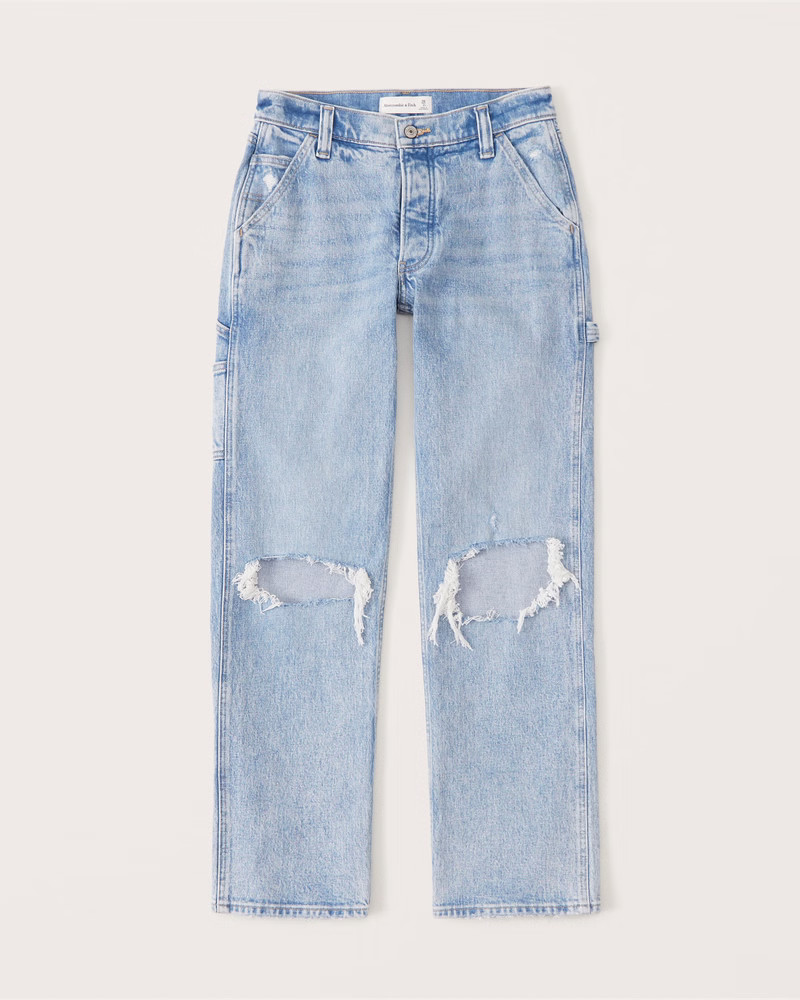 Women's Low Rise Carpenter Jean | Women's Bottoms | Abercrombie.com | Abercrombie & Fitch (US)