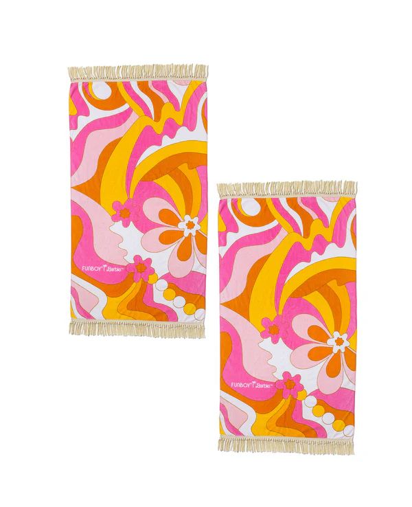 FUNBOY X Barbie™ Dream Oversized Beach Towel - 2 Pack | FUNBOY