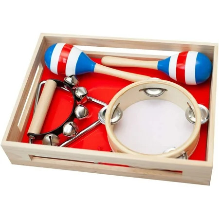 Schoenhut My Little Orchestra Toddler Musical Instruments - 2 Baby Tambourine & Kids Musical Bells M | Walmart (US)