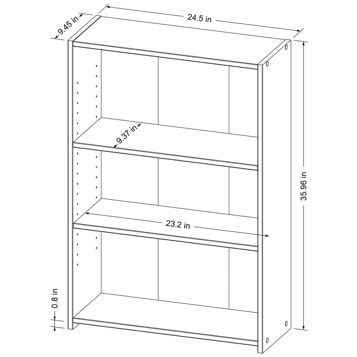 3 Shelf Bookcase - Room Essentials™ | Target