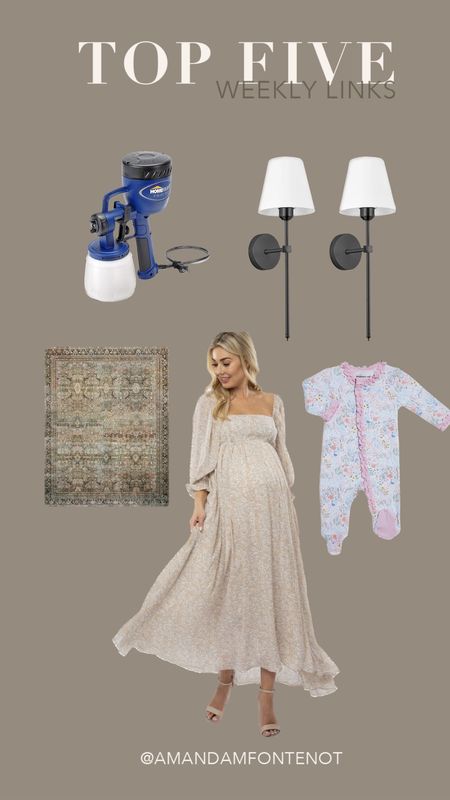 let week’s top links💛
- magnetic onesie
- battery operated sconces
- paint sprayer
- dining room rug
- maternity photoshoot dress



#LTKbump #LTKfamily #LTKbaby