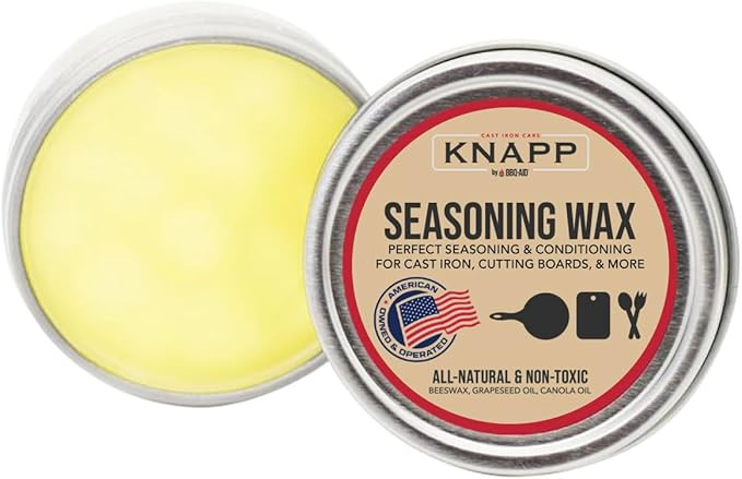 Knapp Made Cast Iron Seasoning Wax and Carbon Steel Seasoning Wax - 2 Oz Unique Blend of Natural ... | Amazon (US)