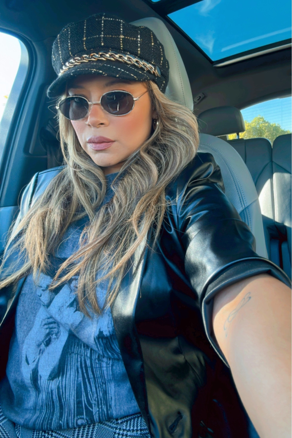 Lunch break selfies when the vibe is 🔥 I love styling up a classic graphic tee 🎸

#LTKMostLoved #LTKbeauty #LTKstyletip