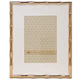 Lawrence Frames Bamboo Design Metal Frame, 8x10, Matted 5x7, Gold | Amazon (US)