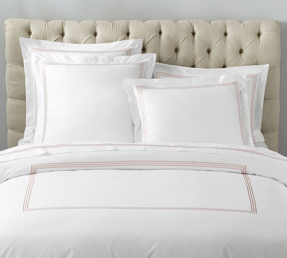 Soft Rose Grand Organic Percale Duvet Cover, King/Cal. King | Pottery Barn (US)