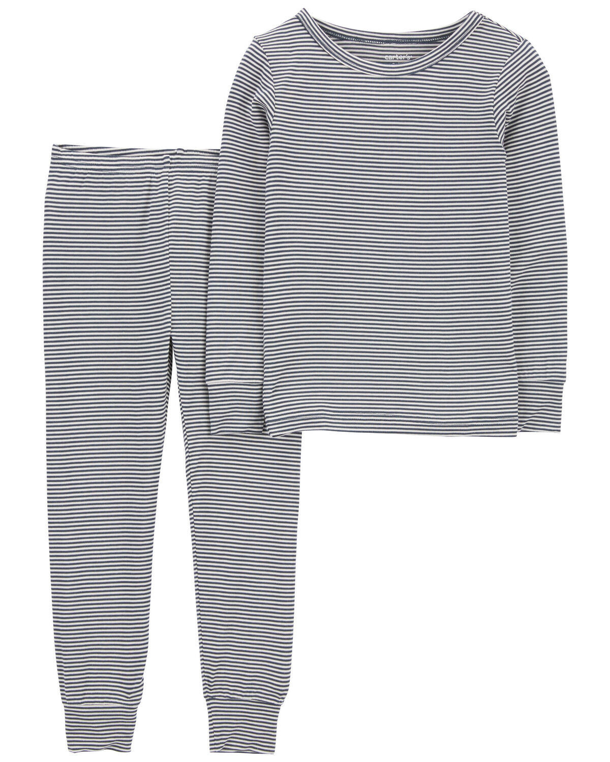 Blue Toddler 2-Piece Striped PurelySoft Pajamas | carters.com | Carter's