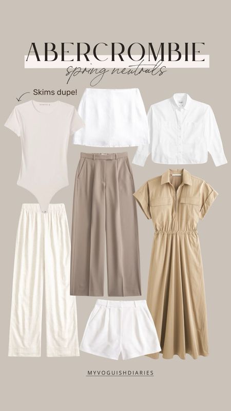 Abercrombie Spring Neutrals 🤍
spring fashion, spring outfits, abercrombie fashion finds, spring neutrals, neutral fashion 

#LTKfindsunder100 #LTKstyletip #LTKSeasonal