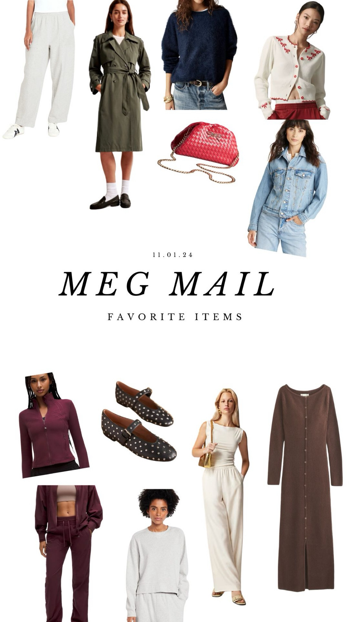 MEG MAIL | 11.01.24
everything linked  

#LTKFindsUnder100 #LTKStyleTip