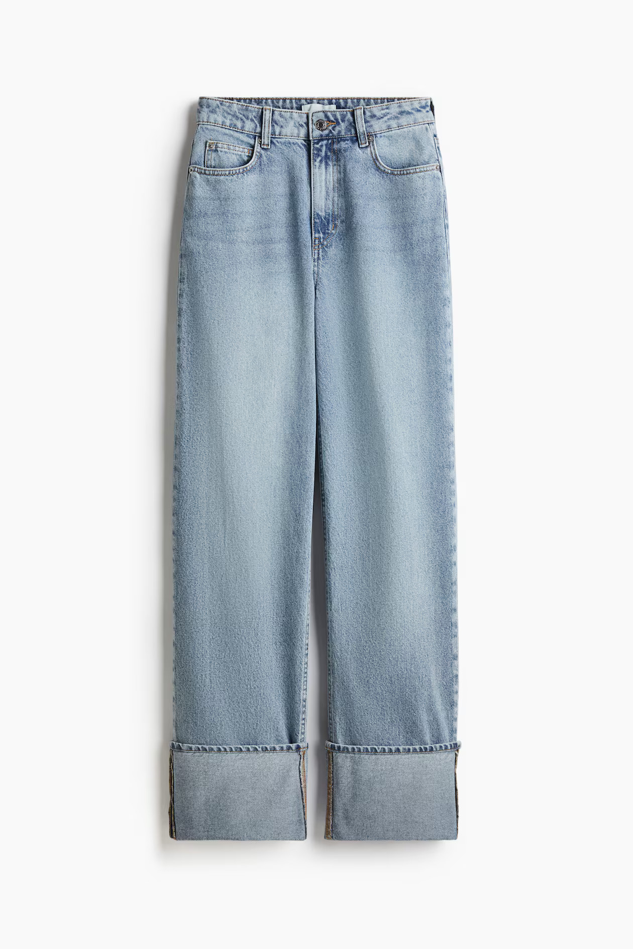 Straight turn-up jeans | H&M (UK, MY, IN, SG, PH, TW, HK)