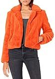 Blank NYC Faux Fur Cropped Jacket Spicy Tequila XS | Amazon (US)