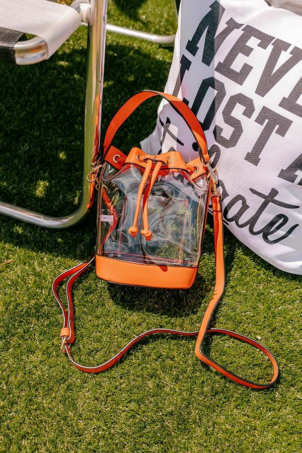 Pep Rally Ready Bucket Bag in Orange | Impressions Online Boutique