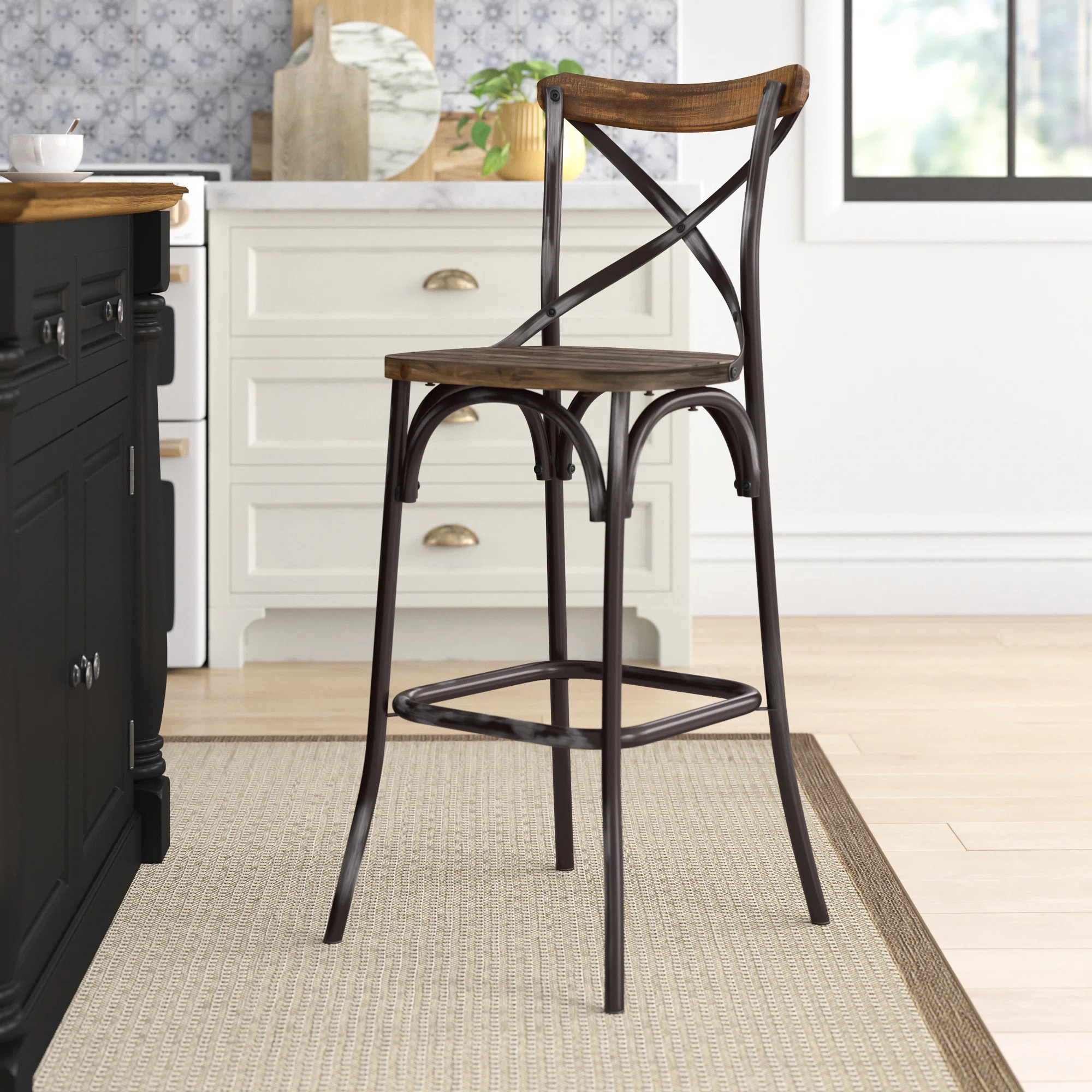 Veale Yahir Bar Stool, Counter Stool, Counter Height Stools, Dinning Chair | Wayfair North America