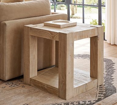 Rockport Rectangular Reclaimed Wood Side Table (24") | Pottery Barn (US)