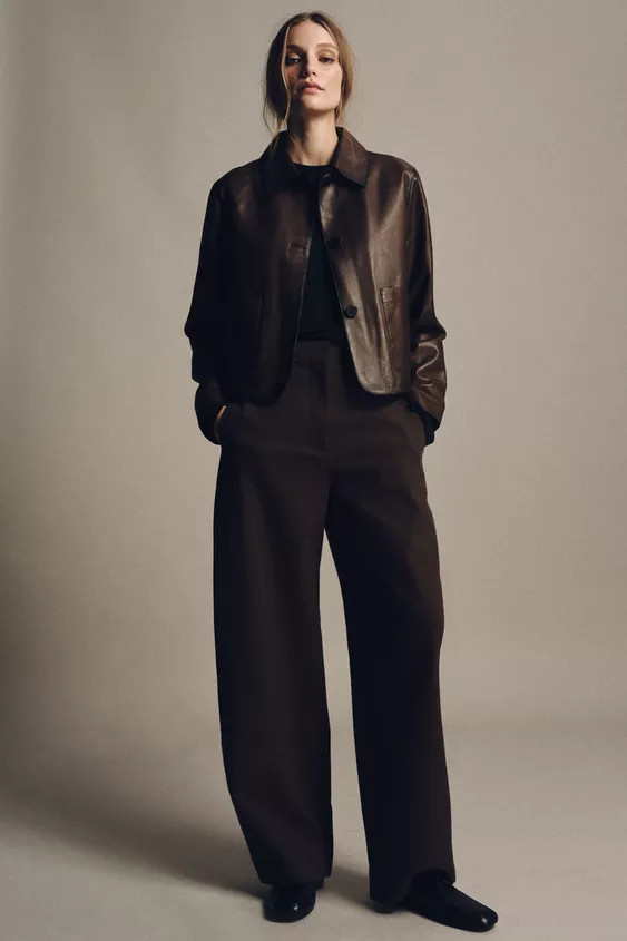 MINIMALISTISCHE LEDERJACKE – ZW COLLECTION – LIMITED EDITION | Zara DE