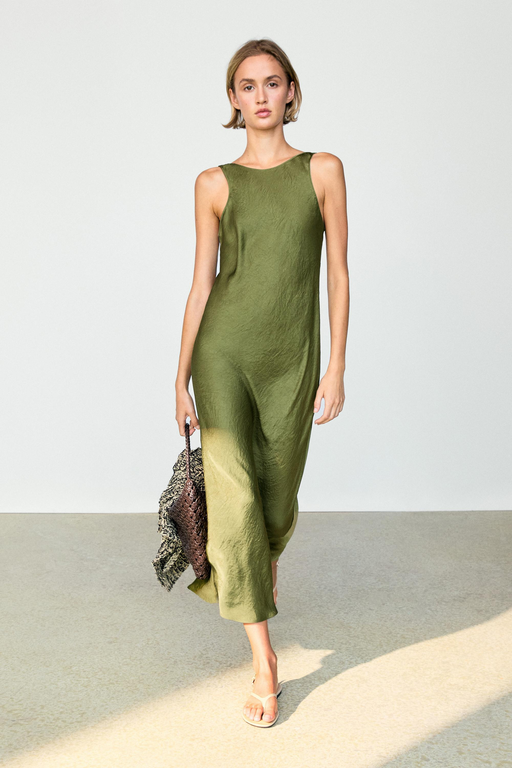 Flowing midi dress | Zara US