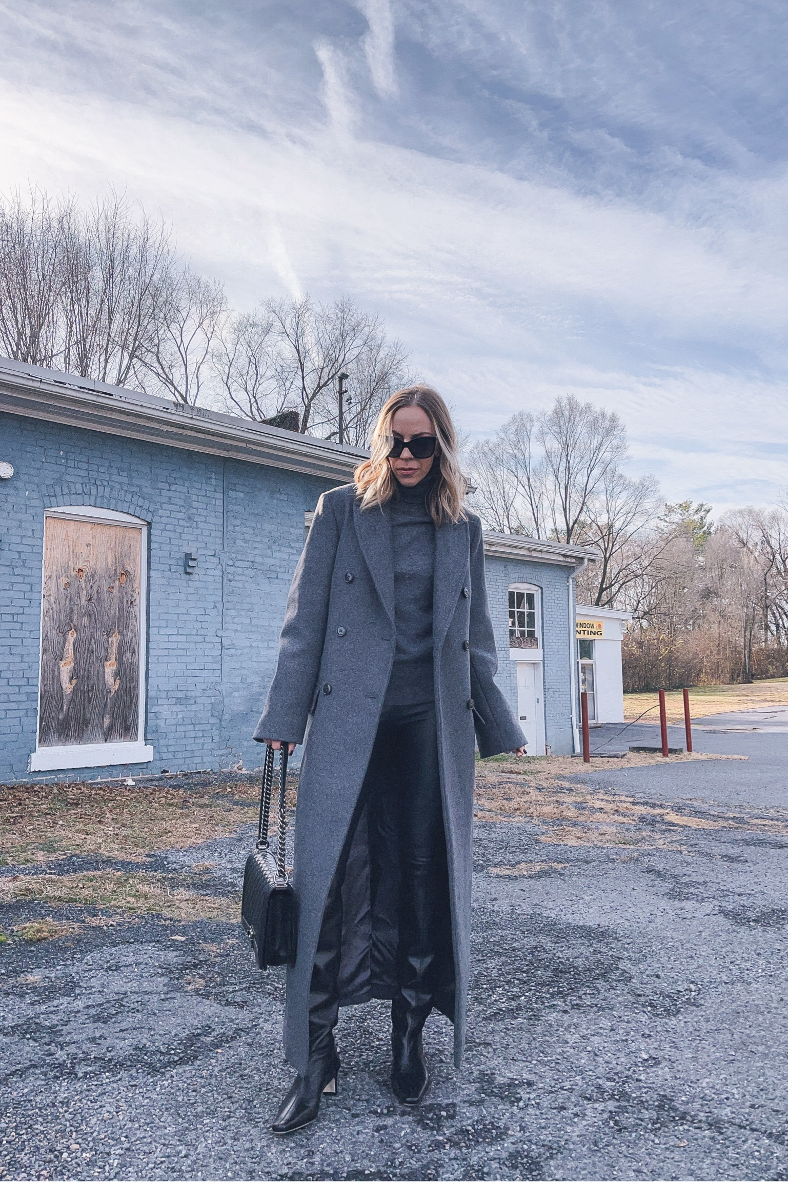 Gray wool coat, winter coat, faux leather leggings, black leather tall boots outfit

#LTKshoecrush #LTKSeasonal #LTKover40