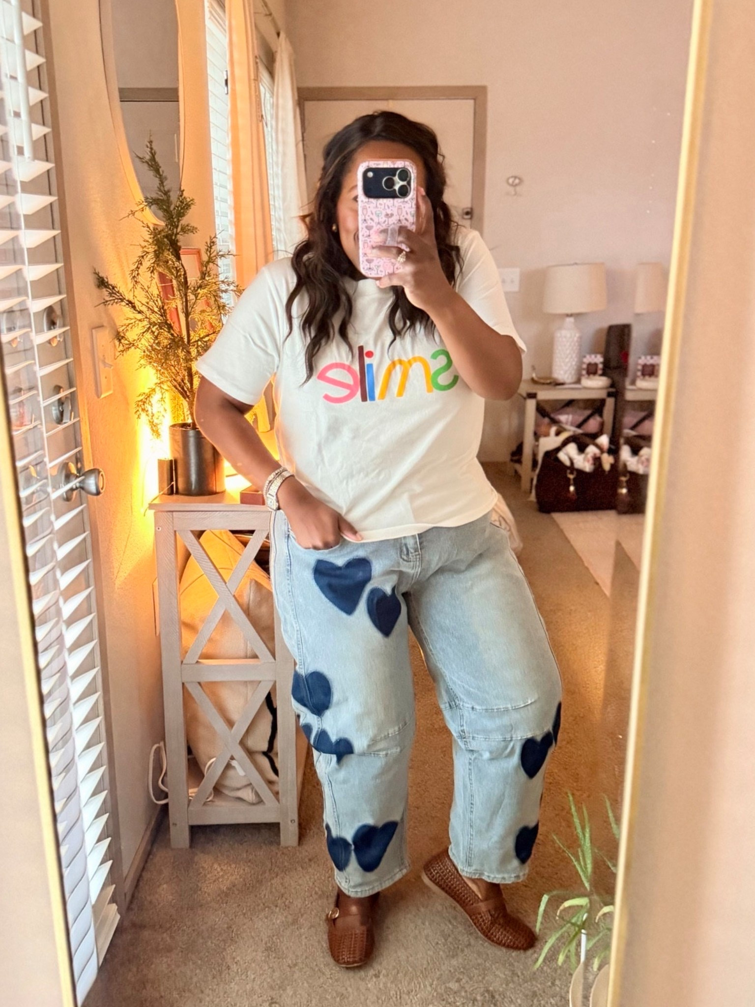 Obsessed with these heart print barrel jeans from Amazon!! So good! 👖 

#LTKMidsize #LTKgrwm #LTKootd