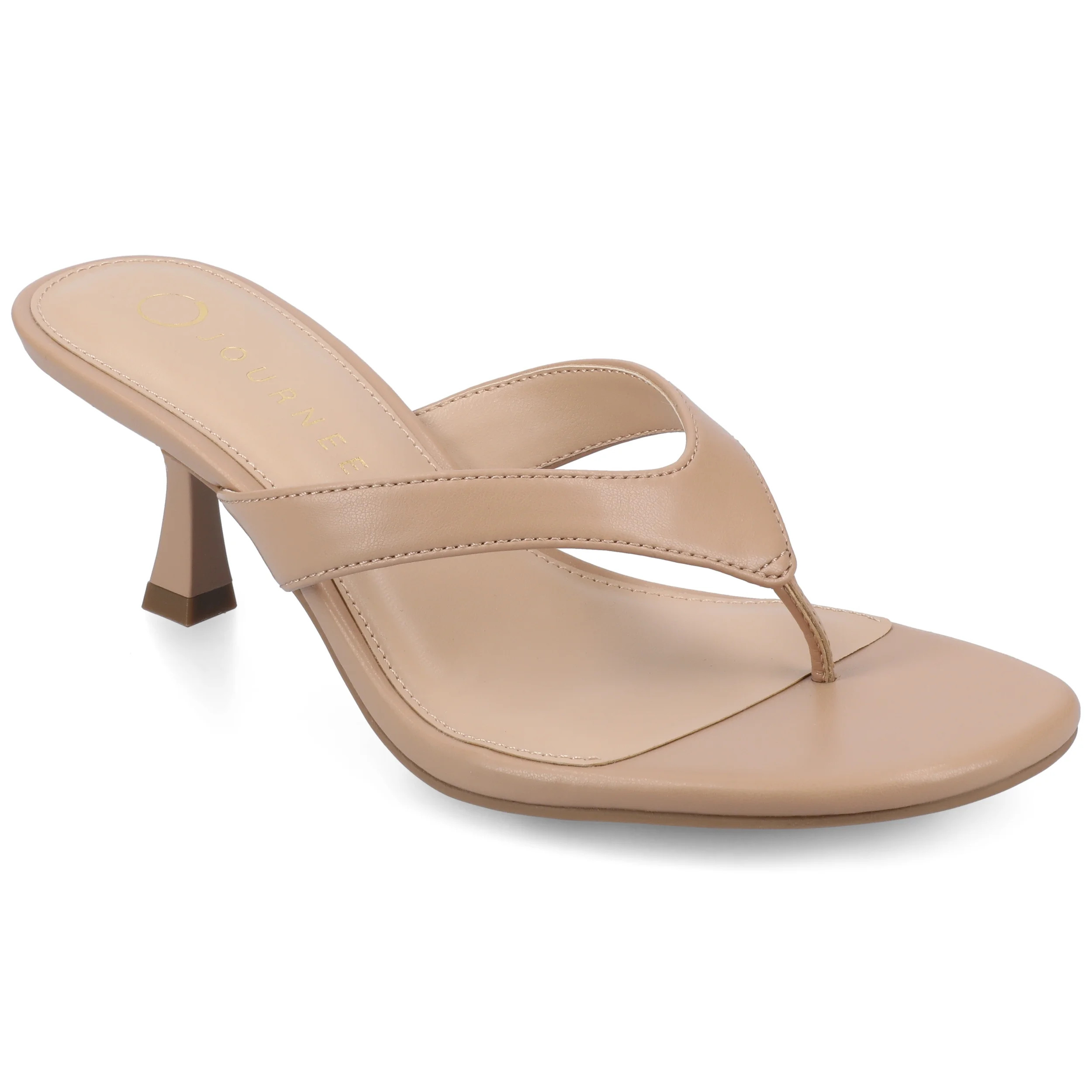 Journee Women's Danielle Kitten Heel Flip Flop Sandals | Walmart (US)