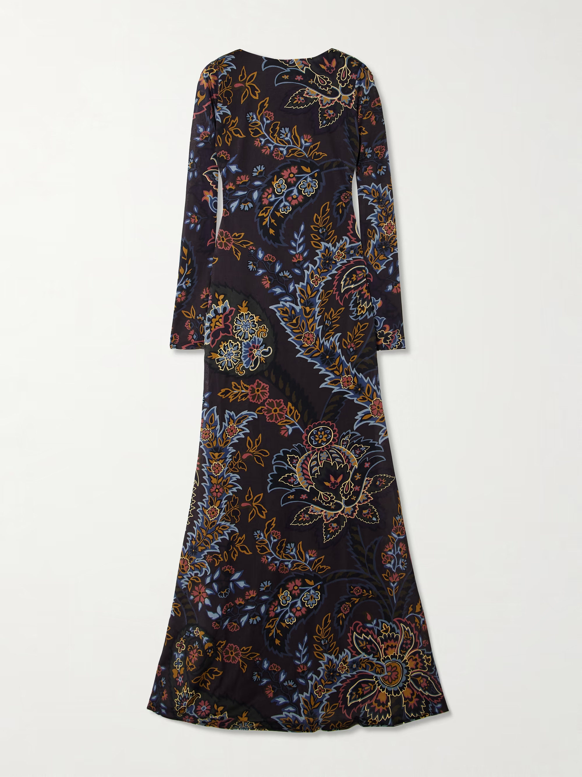 Open-back printed jersey maxi dress | NET-A-PORTER (US)