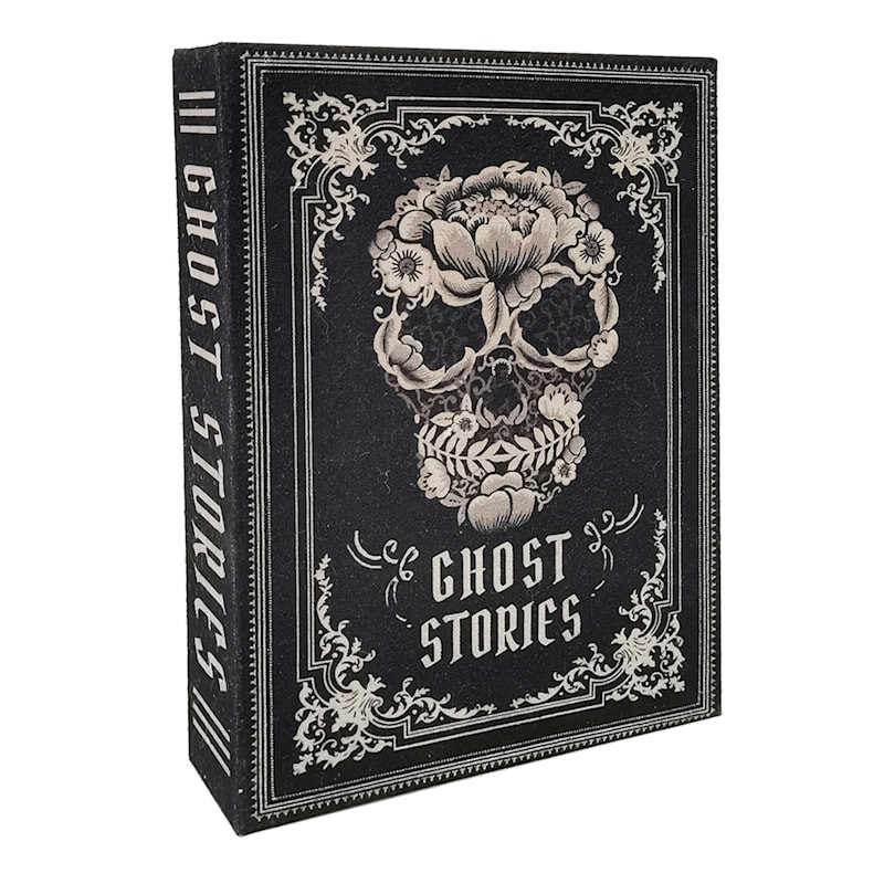 Southern Gothic Black Skull Ghost Stories Box, 9.5" | At Home