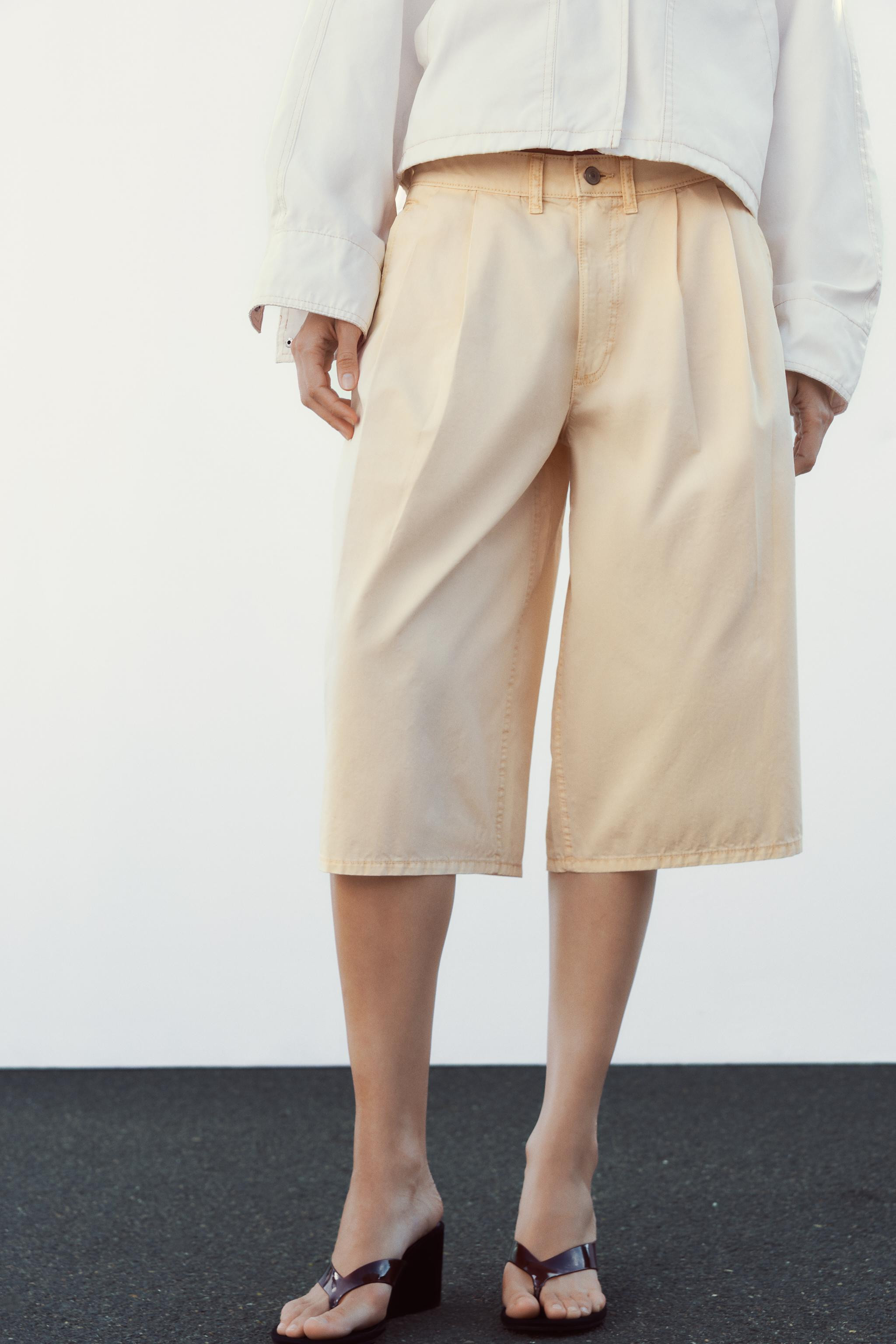 PLEATED JORTS | Zara US