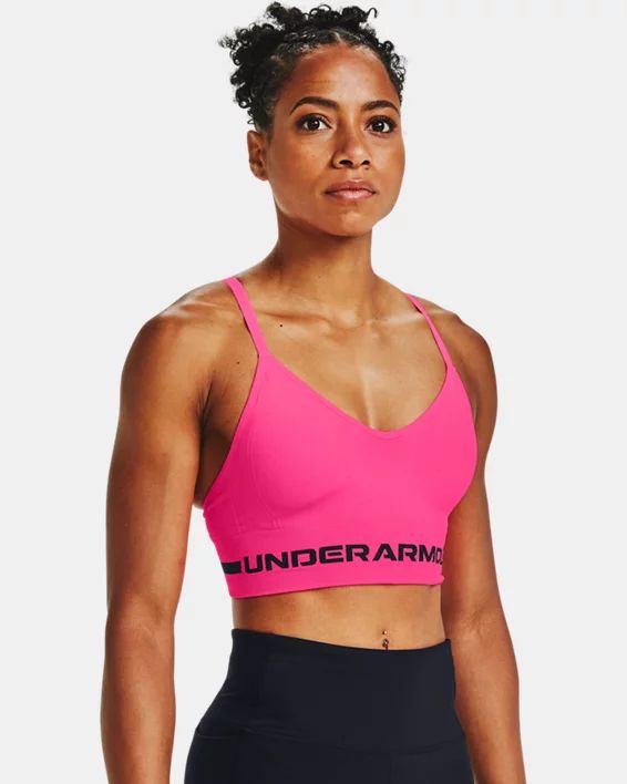 Women's UA Seamless Low Long Heather Sports Bra | Under Armour (CA)