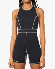 Corset High Neck Romper | We Wore What