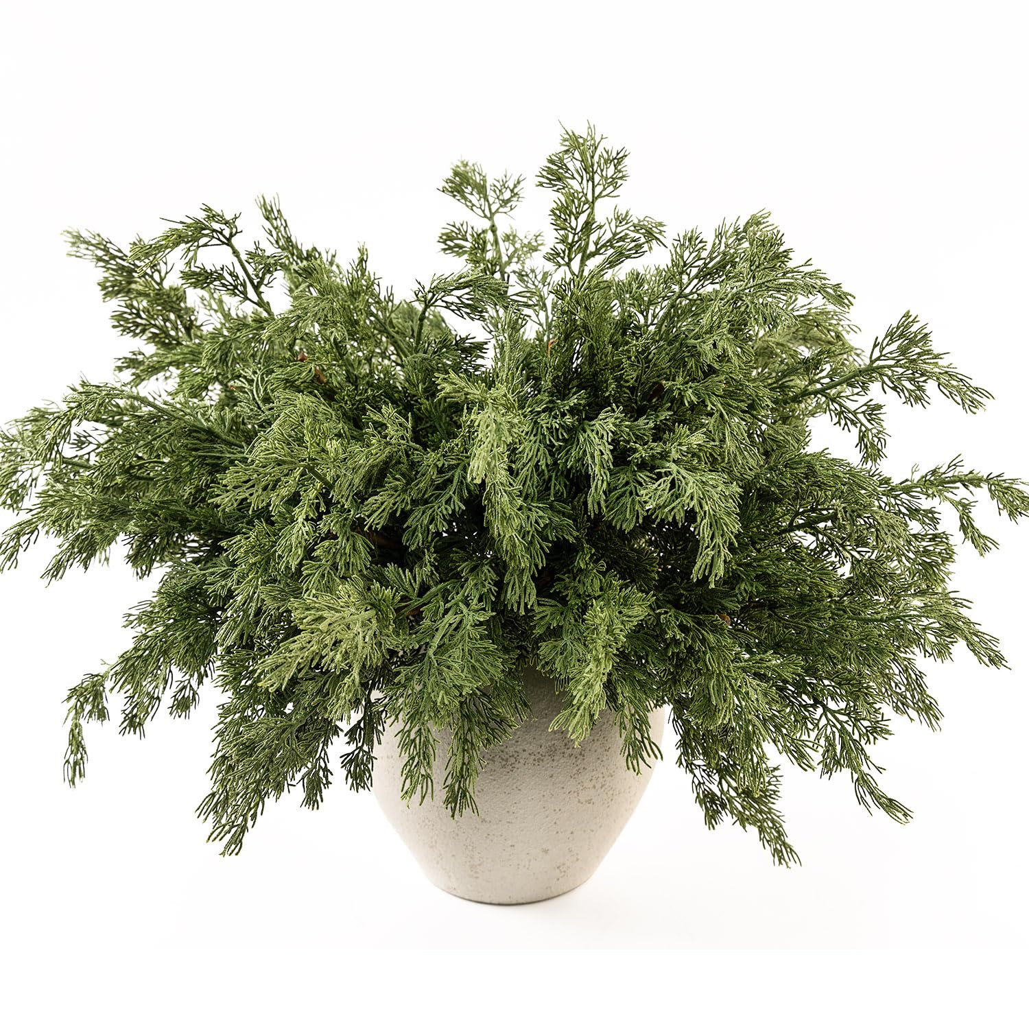 MISSPIN 12 Pcs 21.5 Inches Christmas Cedar Branches, Cedar Artificial Christmas Branches DIY Craf... | Amazon (US)