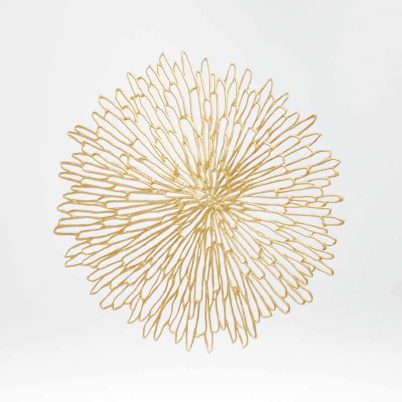 Chilewich Bloom Gilded Placemat + Reviews | Crate and Barrel | Crate & Barrel
