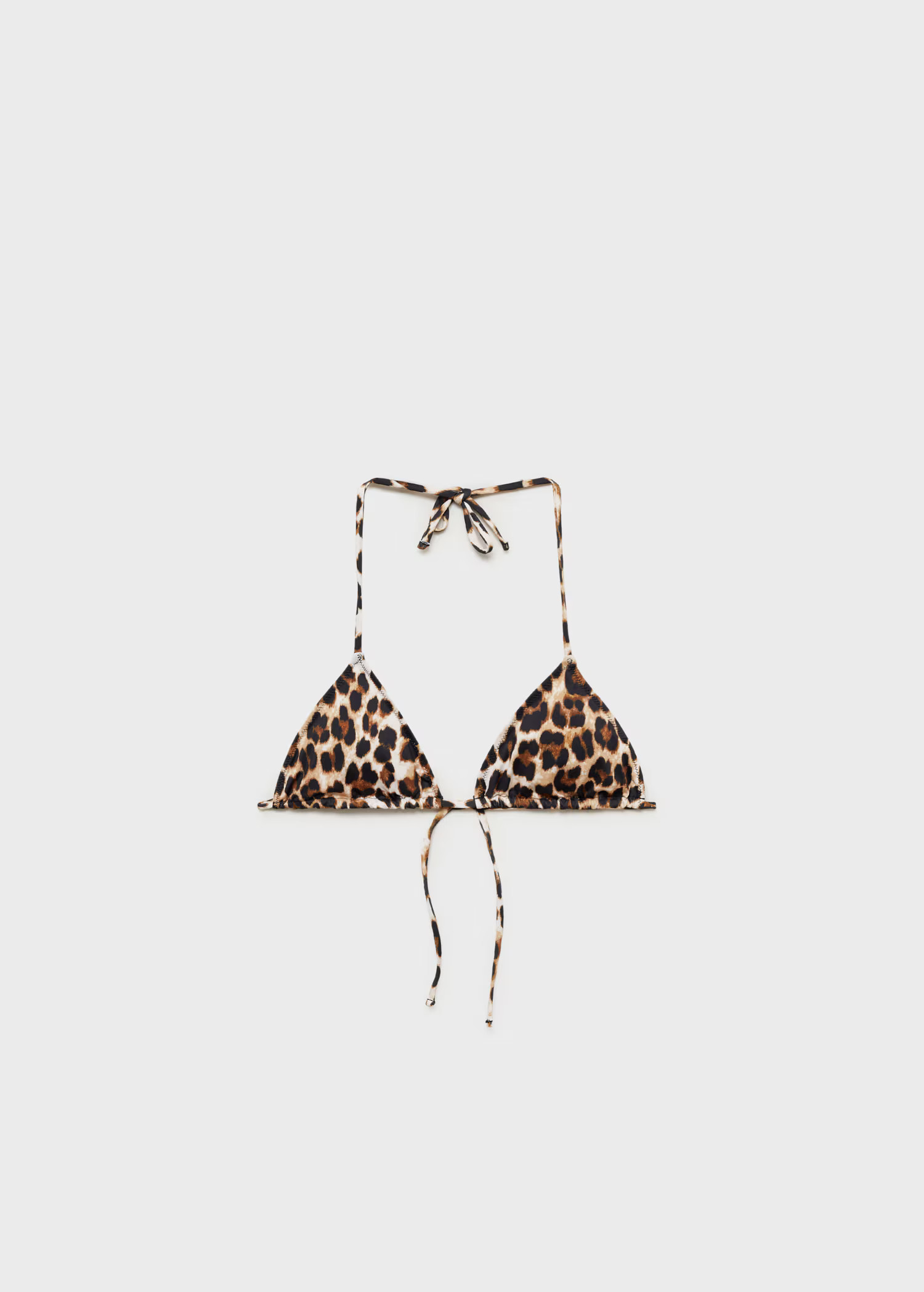 Leopard-print bikini top - Women | MANGO USA | Mango (US/MX/AU)