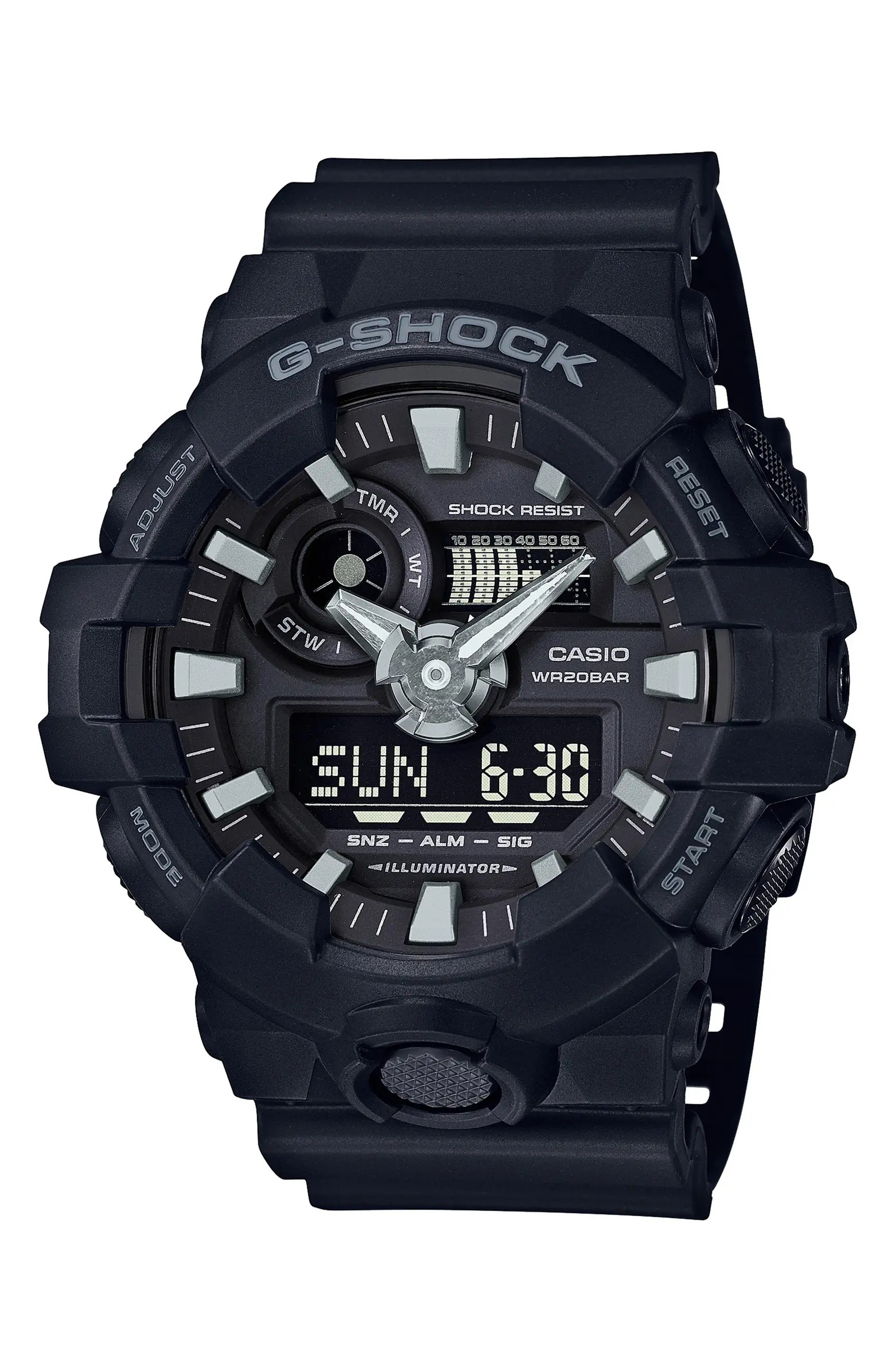 GA-700 Series Analog-Digital Watch, 53mm | Nordstrom